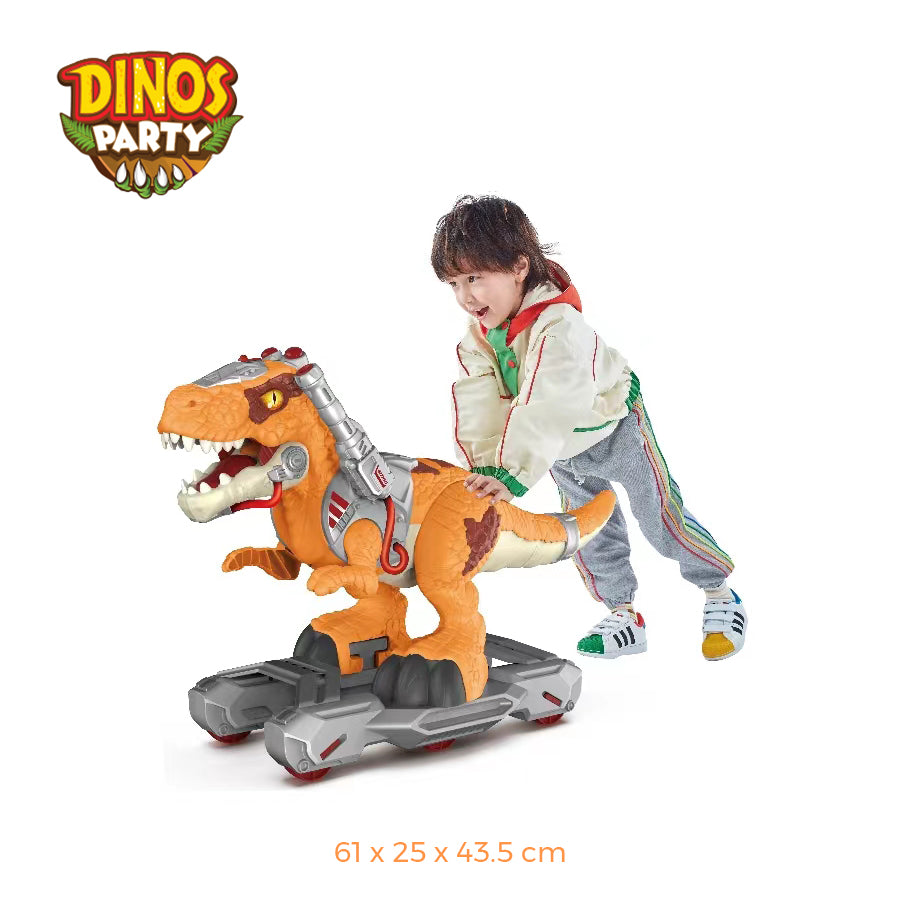 Siêu chiến xe khủng long T-Rex bánh trượt dũng mãnh DINOS PARTY DN-K01