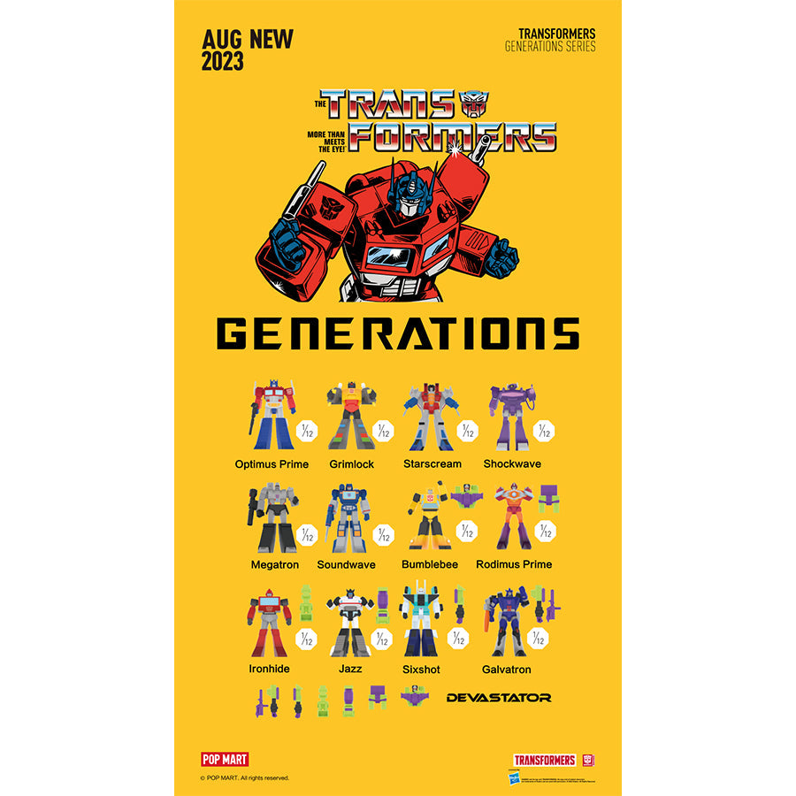 Mô Hình TRANSFORMERS Generations POP MART 6941848232632