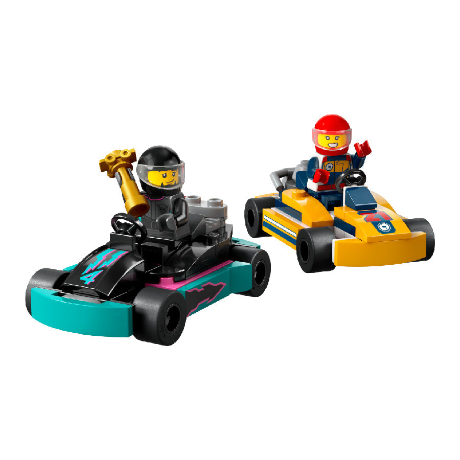 Đồ chơi lắp ráp Bộ đôi xe đua Go-karts LEGO CITY 60400