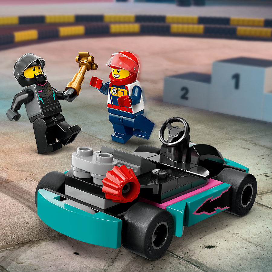 Đồ chơi lắp ráp Bộ đôi xe đua Go-karts LEGO CITY 60400