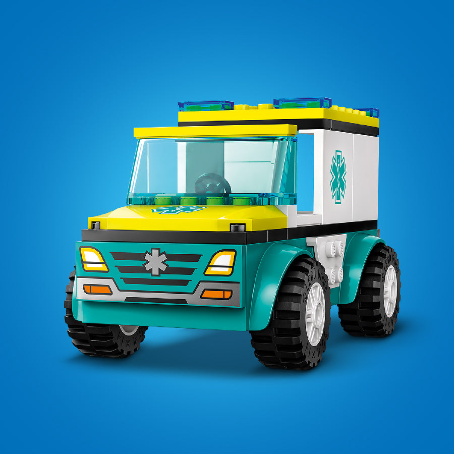 Đồ chơi lắp ráp Xe cấp cứu và người trượt ván LEGO CITY 60403