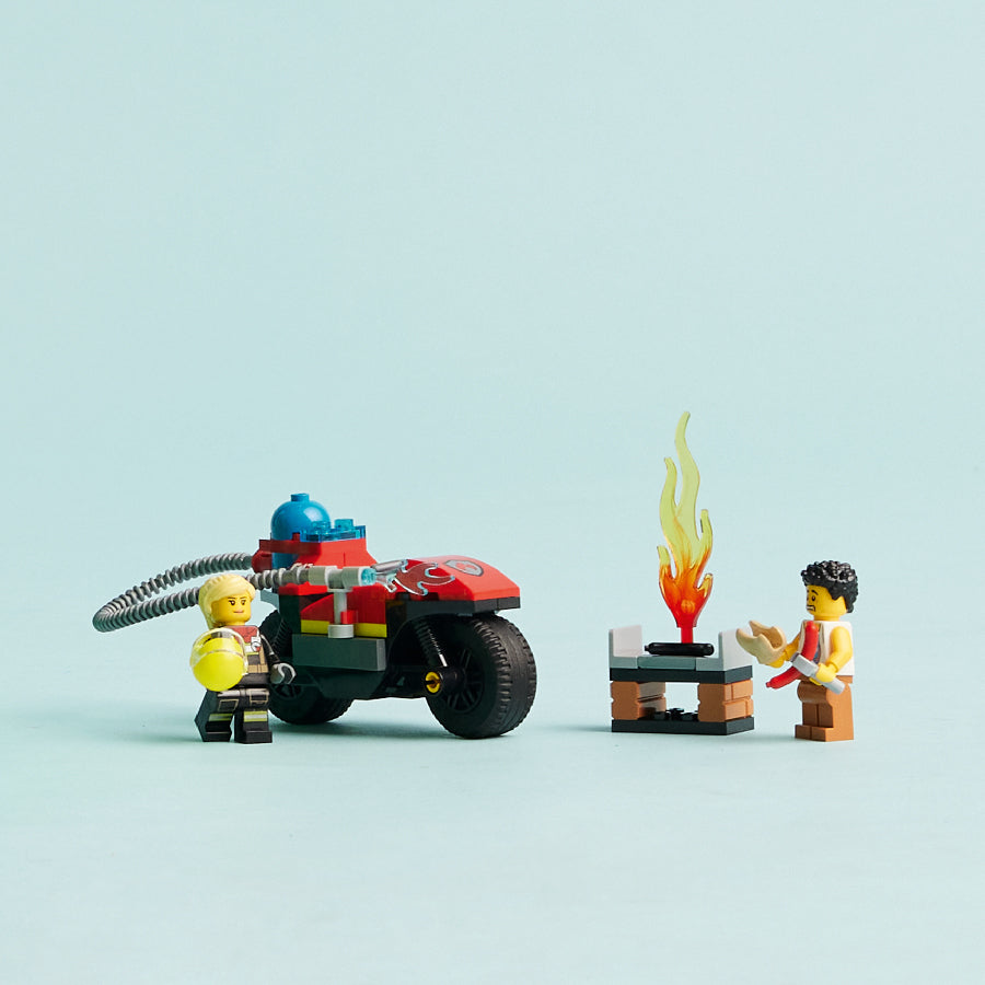 Đồ chơi lắp ráp Xe mô tô cứu hỏa LEGO CITY 60410