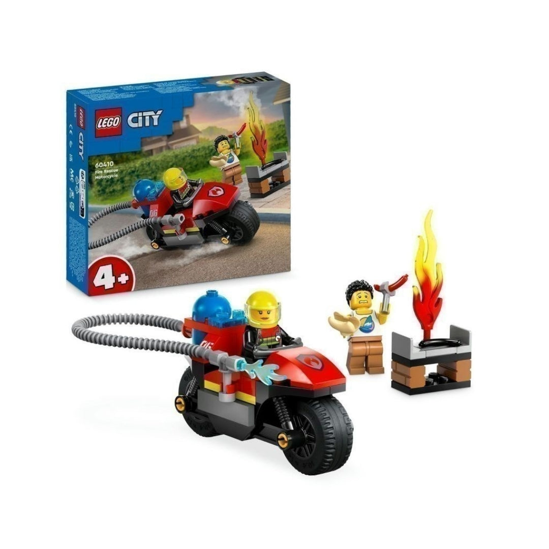 Đồ chơi lắp ráp Xe mô tô cứu hỏa LEGO CITY 60410
