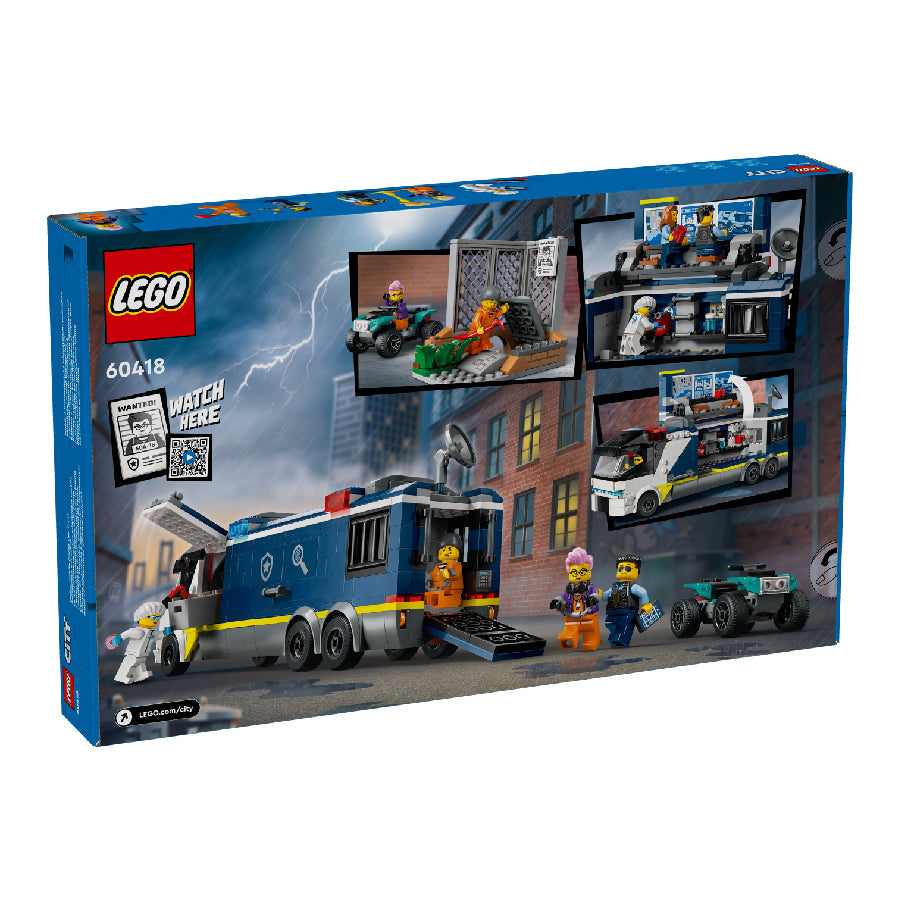 Đồ chơi lắp ráp Xe tải cảnh sát vận chuyển tội phạm LEGO CITY 60418