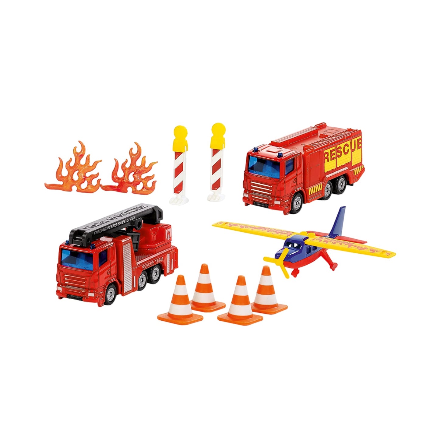 Mô Hình Bộ Quà Tặng Xe Và Máy Bay Cứu Hỏa SIKU 6330