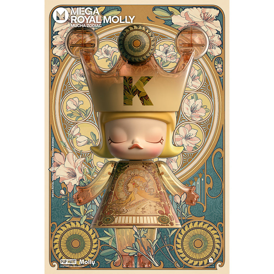 Mô Hình Mega Royal Molly 400% Mucha Zodiac POP MART 6941848220981