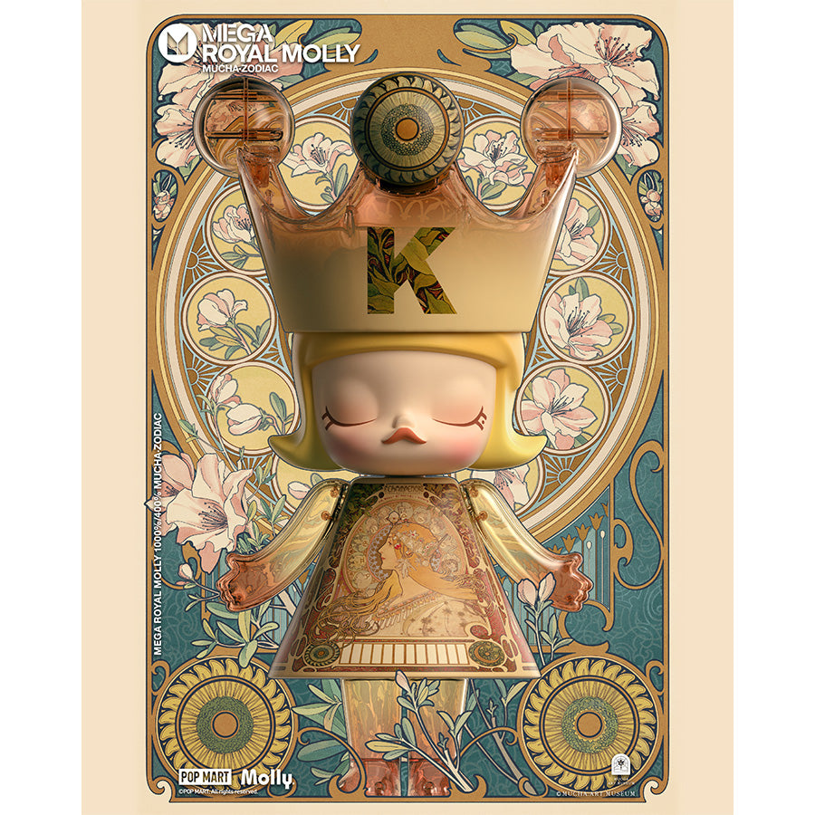 Mô Hình Mega Royal Molly 400% Mucha Zodiac POP MART 6941848220981