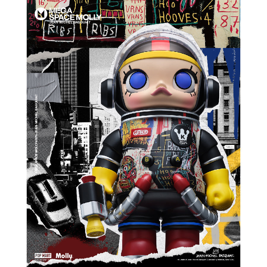 Mô Hình MEGA SPACE MOLLY 400% JEAN -MICHEL BASQUIAT POP MART 6941848231147