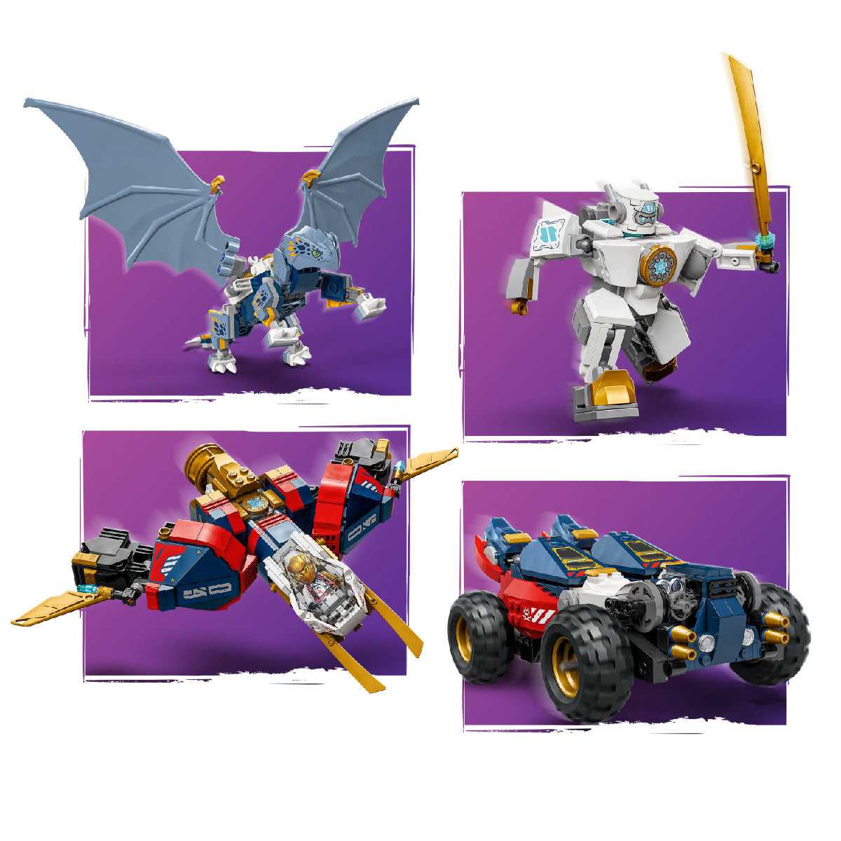 Đồ Chơi Lắp Ráp Chiến Giáp Kết Hợp Của Zane LEGO NINJAGO 71834