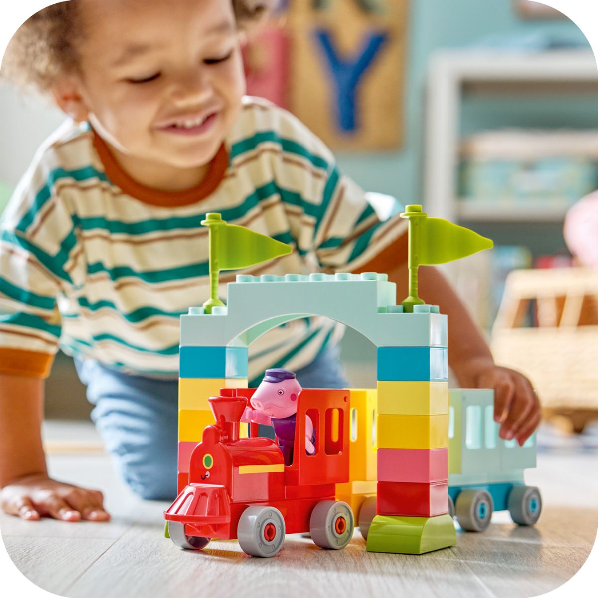 Đồ Chơi Lắp Ráp Chuyến Đi Tàu Cùng Grandpa Pig LEGO DUPLO 10466 (35 Chi Tiết)