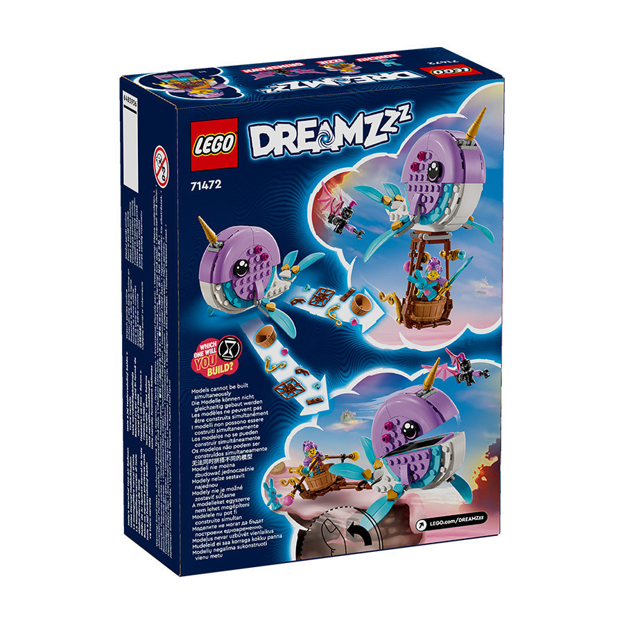 Đồ chơi lắp ráp Khinh khí cầu Narwhal của Izzie LEGO DREAMZZZ 71472