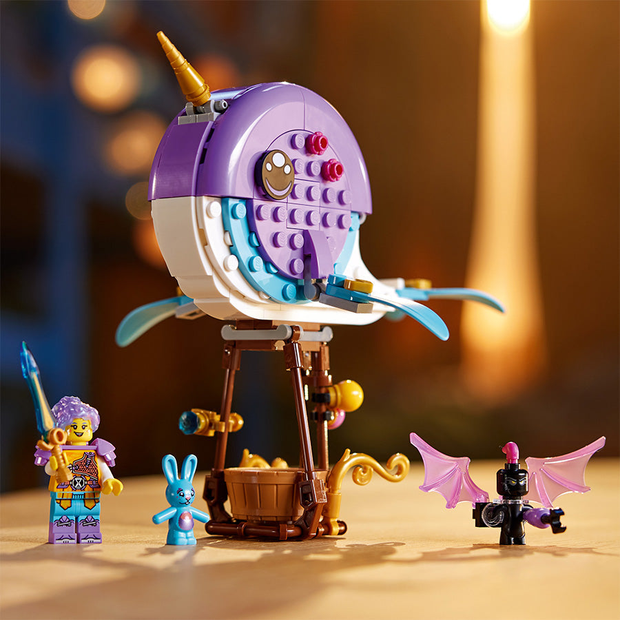 Đồ chơi lắp ráp Khinh khí cầu Narwhal của Izzie LEGO DREAMZZZ 71472
