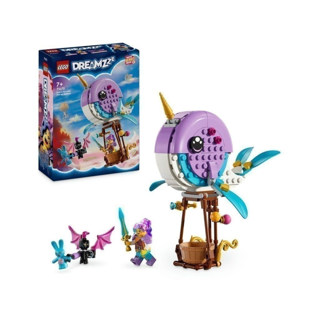 Đồ chơi lắp ráp Khinh khí cầu Narwhal của Izzie LEGO DREAMZZZ 71472