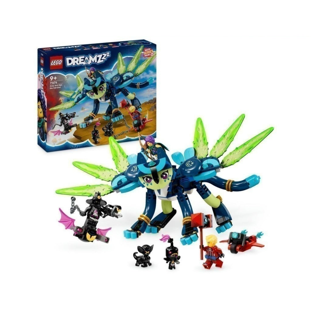 Đồ chơi lắp ráp Zoey và sinh vật Cú-Mèo huyền bí LEGO DREAMZZZ 71476