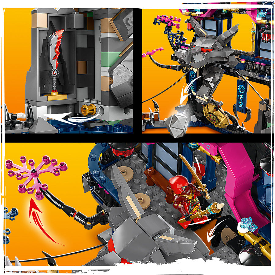 Đồ chơi lắp ráp Tu viện bóng tối của mặt nạ sói LEGO NINJAGO 71813