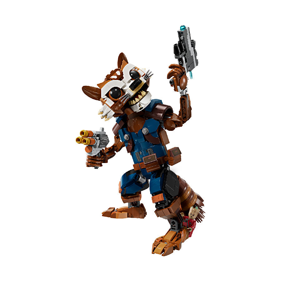 Đồ chơi lắp ráp Mô hình nhân vật Rocket LEGO SUPERHEROES 76282