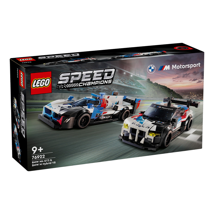 Đồ chơi lắp ráp Siêu xe BMW M4 GT3 & BMW M Hybrid V8 LEGO SPEED CHAMPIONS 76922