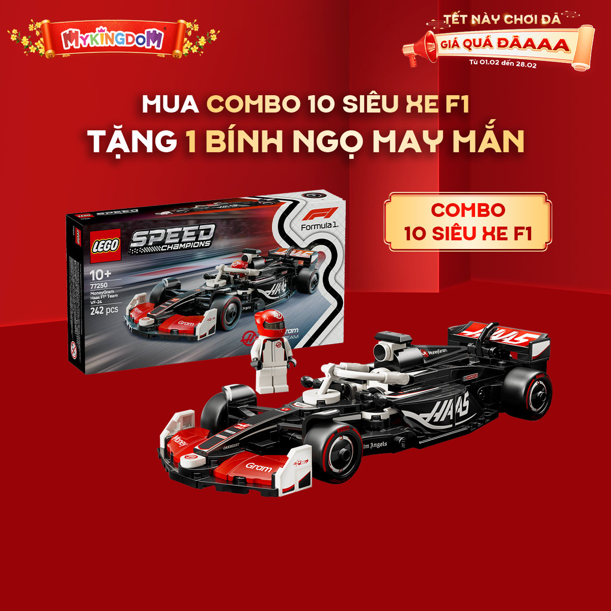 Đồ Chơi Lắp Ráp Combo 10 Siêu Xe F1 LEGO SPEED CHAMPIONS CB-10F1
