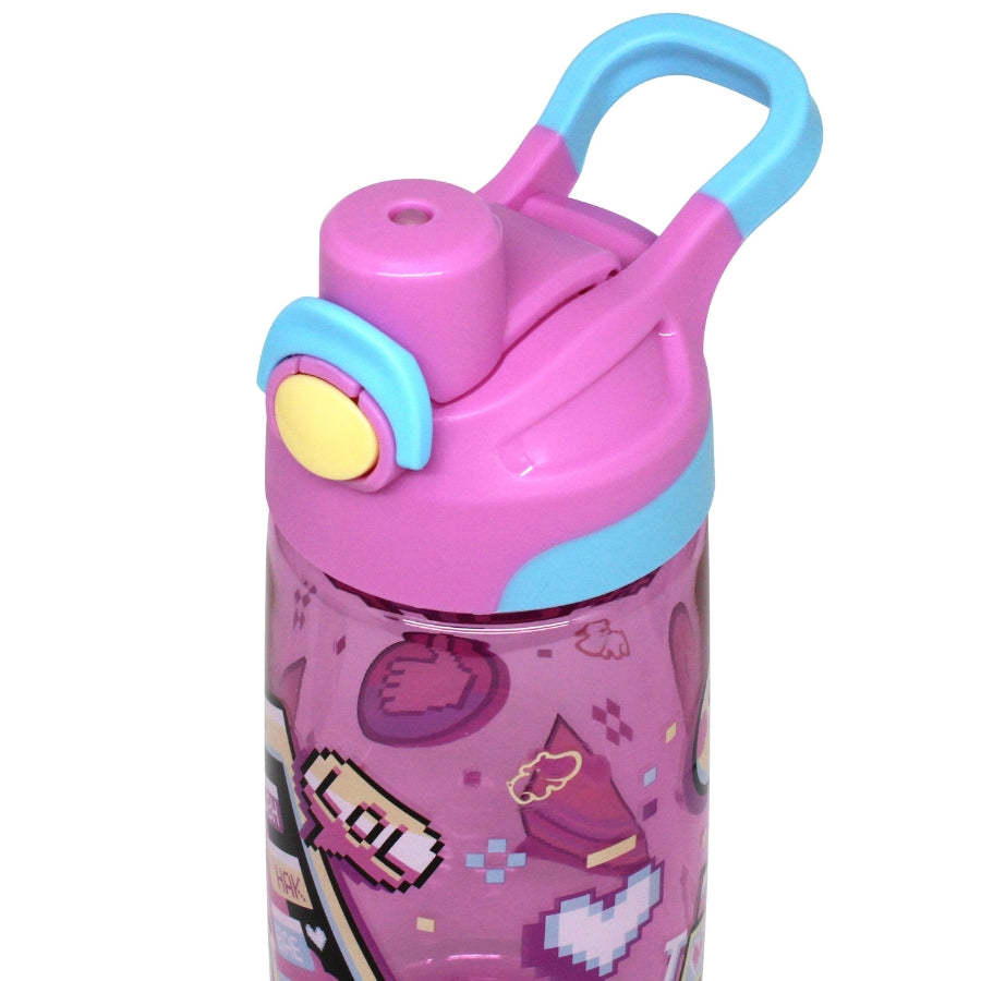 Bình nước TRITAN Emoji World Hồng CLEVER HIPPO WB02