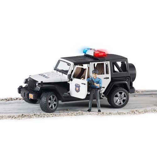 Đồ chơi mô hình tỷ lệ 1:16 xe cảnh sát Jeep và người BRUDER BRU02526