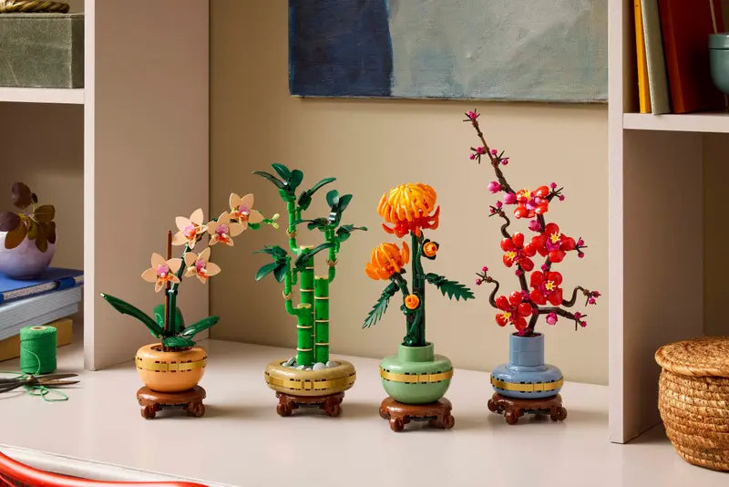 Đồ Chơi Lắp Ráp Combo Đào Lan Cúc Thần Tài LEGO BOTANICALS CBTET