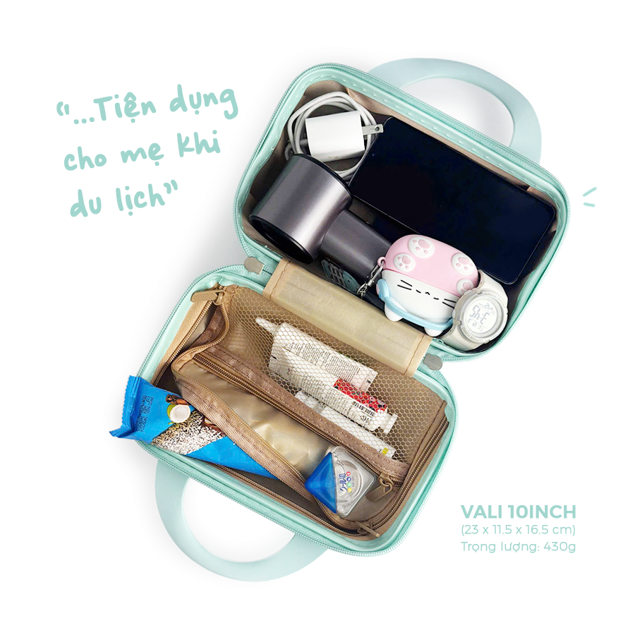 Vali Mini 10 Inch Màu Xanh CC CCSC10/BLUE