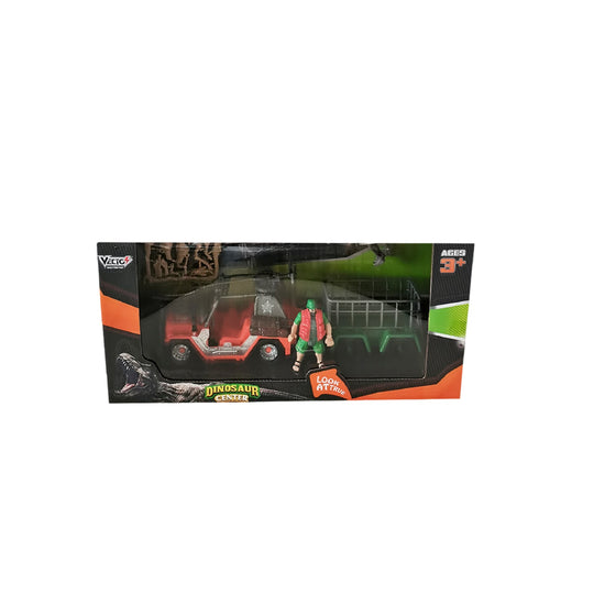 Bộ đồ chơi trung tâm nghiên cứu khủng long - xe Jeep lớn DINOS PARTY DN7738A