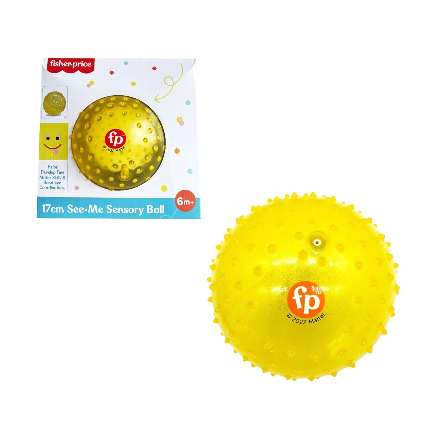 Đồ chơi banh mềm phát triển giác quan cho bé 17cm FISHER-PRICE F0516-1