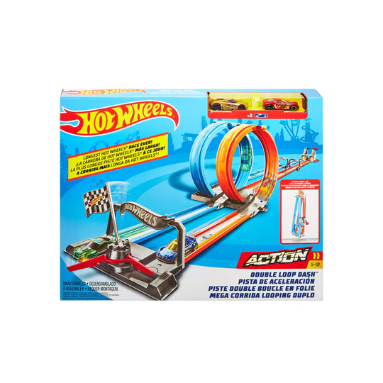 Đường đua xoắn kép siêu tốc xếp gọn Hot Wheels HOT WHEELS GFH85