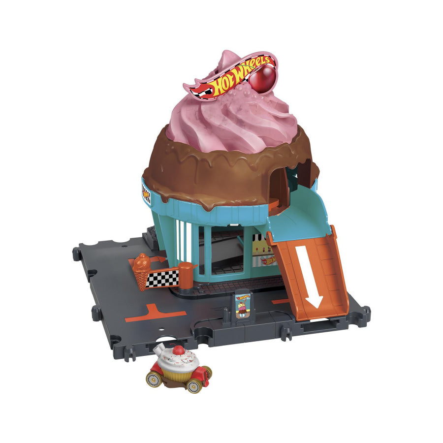 Tiệm Bán Kem Pink Chocolate Hot Wheels City HOT WHEELS HDR24