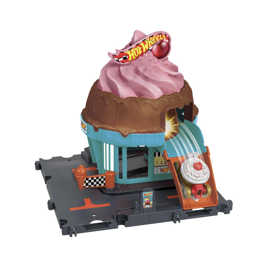 Tiệm Bán Kem Pink Chocolate Hot Wheels City HOT WHEELS HDR24