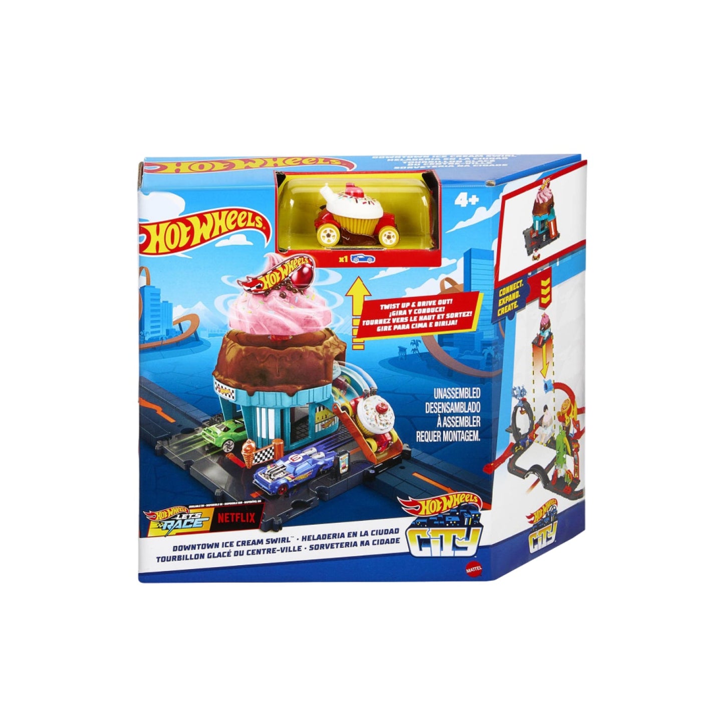 Tiệm Bán Kem Pink Chocolate Hot Wheels City HOT WHEELS HDR24