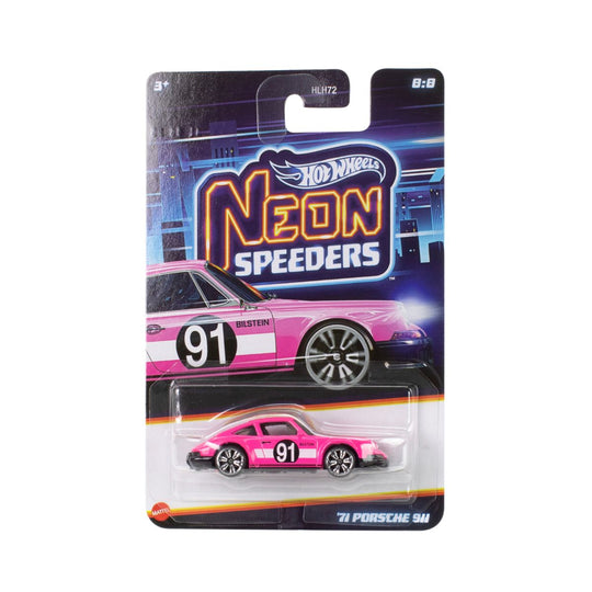 Đồ Chơi Siêu Xe Neon Speeders - 71 Porsche 911 (Chase) HOT WHEELS JKY00/HLH72