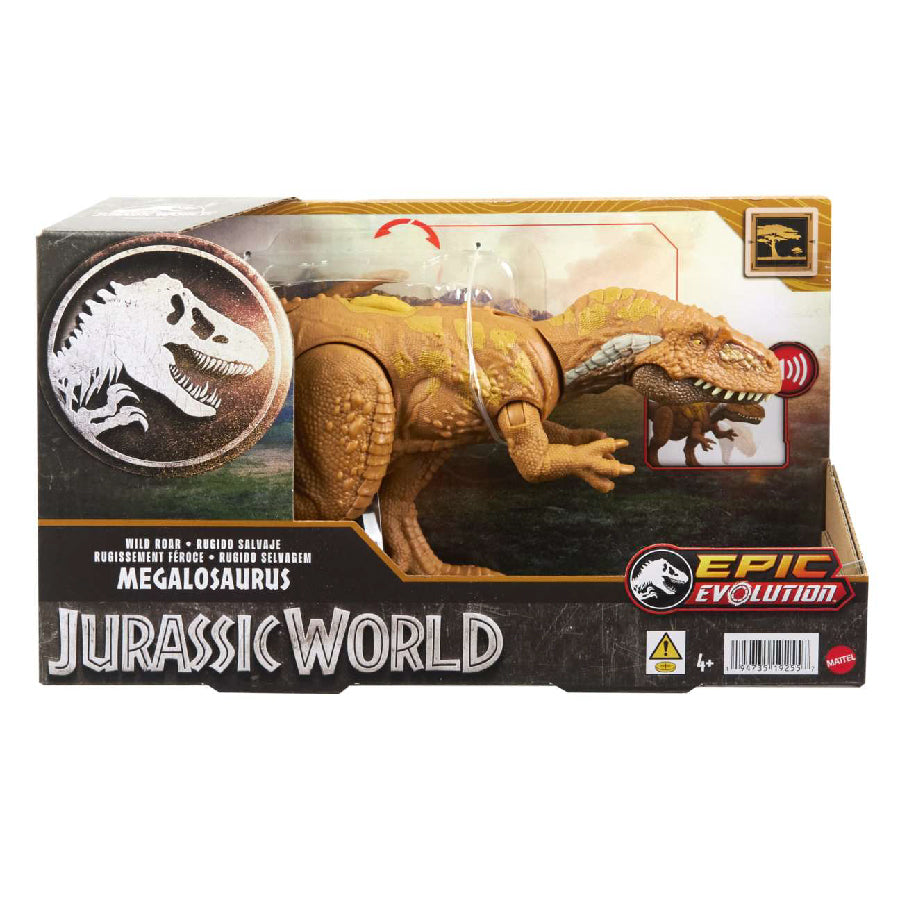 Mô hình khủng long MEGALOSAURUS có âm thanh JURASSIC WORLD MATTEL HLP14