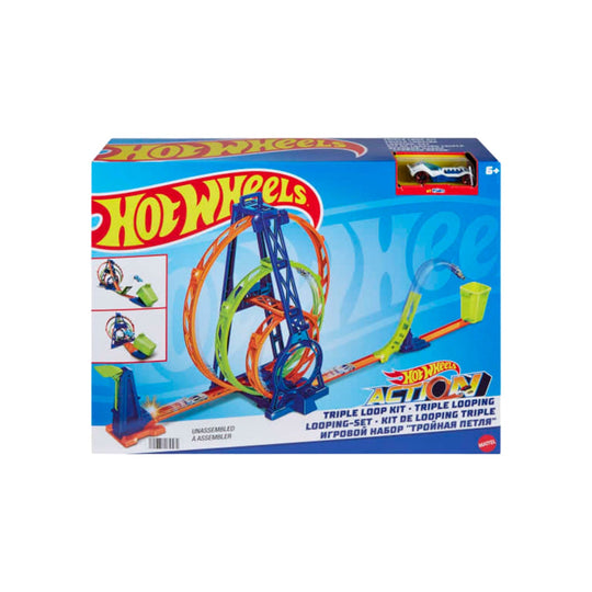 Bộ đường đua Hot Wheels vòng xoay kì diệu HOT WHEELS HMX37