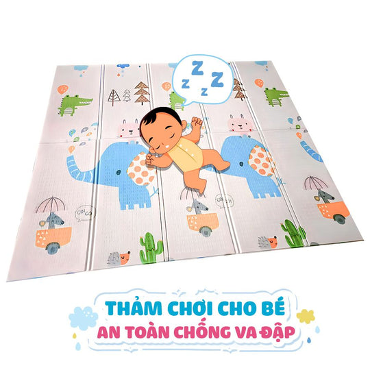 Thảm chơi cho bé 180x200x1cm PEEK A BOO FA01