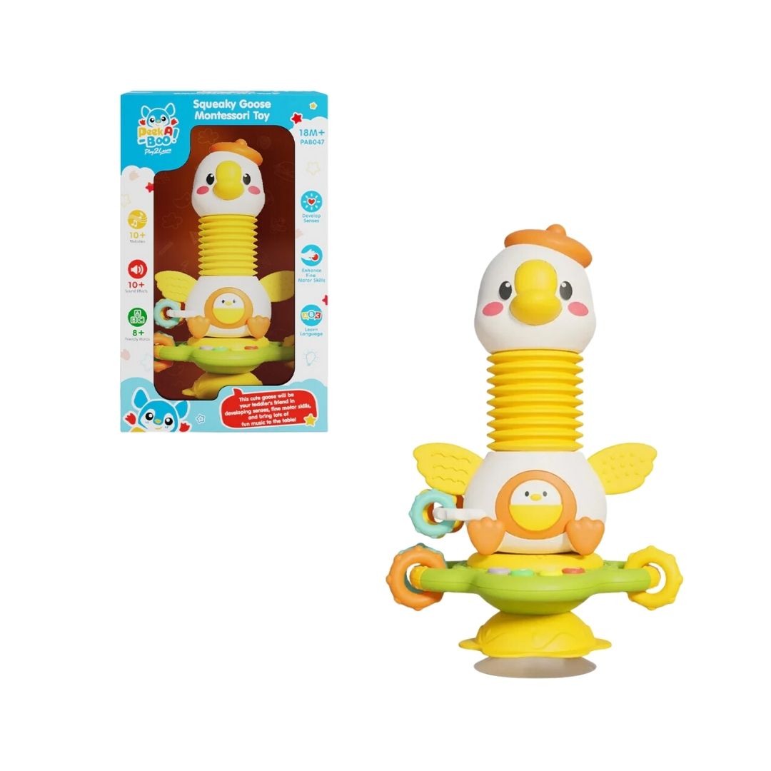 Đồ chơi bạn ngỗng phát triển giác quan kèm âm thanh PEEK A BOO PAB047