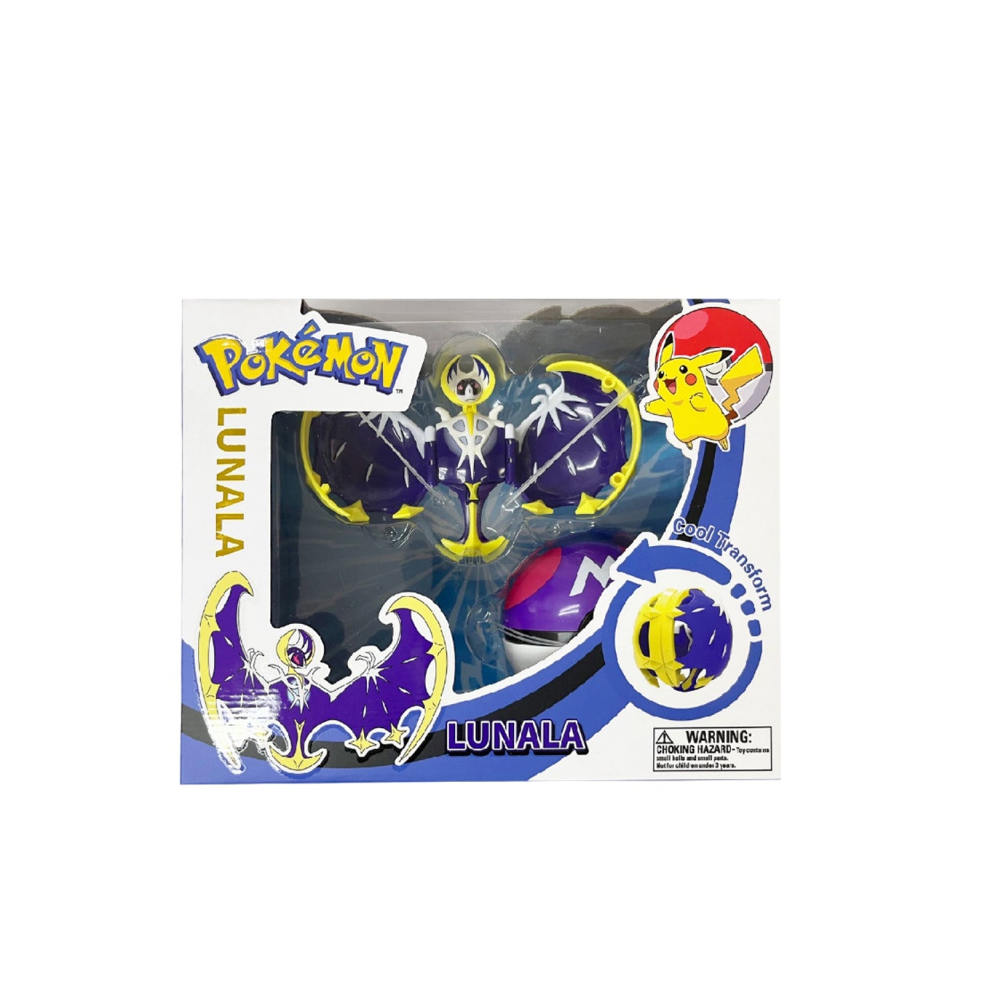 Đồ Chơi Trẻ Em Bóng Pokemon Biến Hình: Mãnh Thú Mặt Trăng Lunala POKEMON TOYS ZC8911E