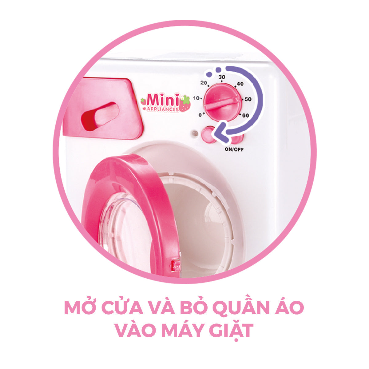 Bộ Đồ Chơi Máy Giặt Hiện Đại và Phụ Kiện Quần Áo SWEET HEART SH8604