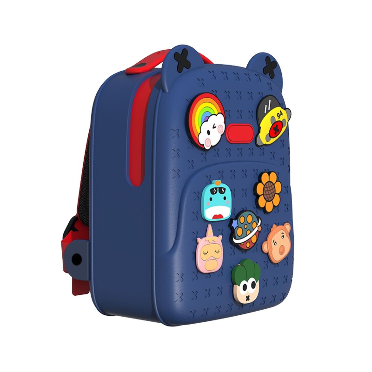Ba Lô Đi Học, Đi Chơi Kèm Charm KOOOL Xanh Dương KBP16/Blue