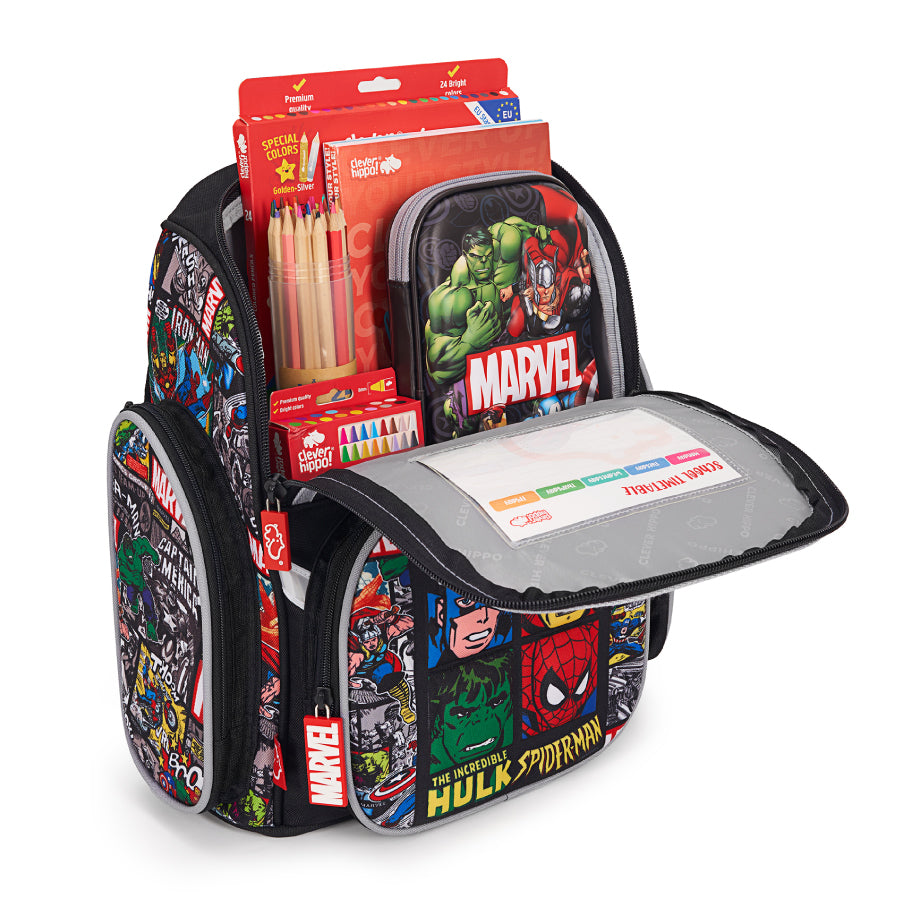 Ba lô Fancy Siêu anh hùng Marvel Đen CLEVERHIPPO BLM1230