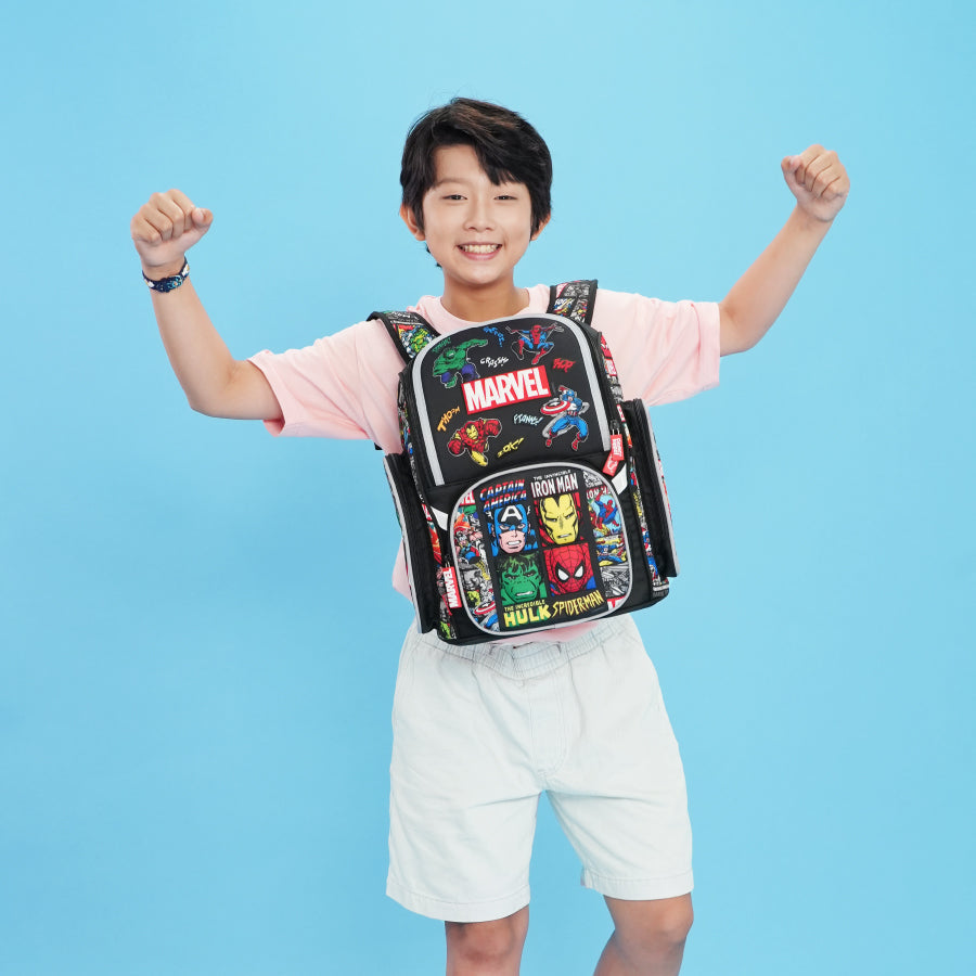 Ba lô Fancy Siêu anh hùng Marvel Đen CLEVERHIPPO BLM1230