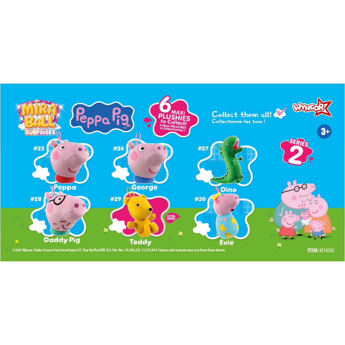 Đồ Chơi Banh Miraball Thú Bông Heo Peppa MIRABALL SURPRISES M14442