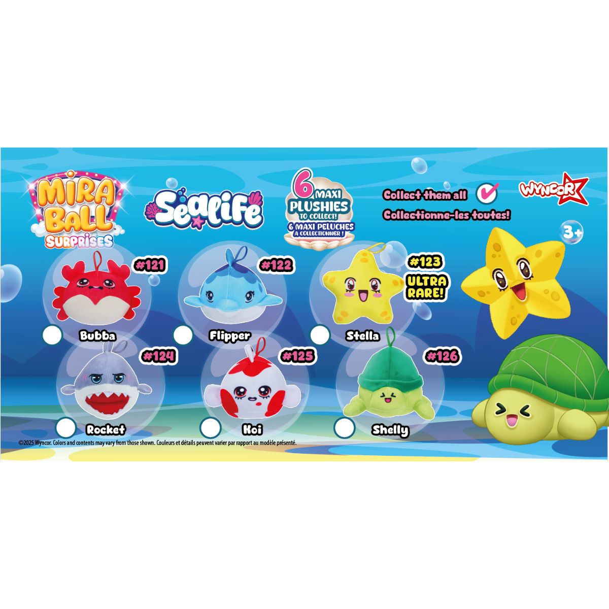 Đồ Chơi Banh Miraball Thú Bông Hình Sinh Vật Biển MIRABALL SURPRISES M14447