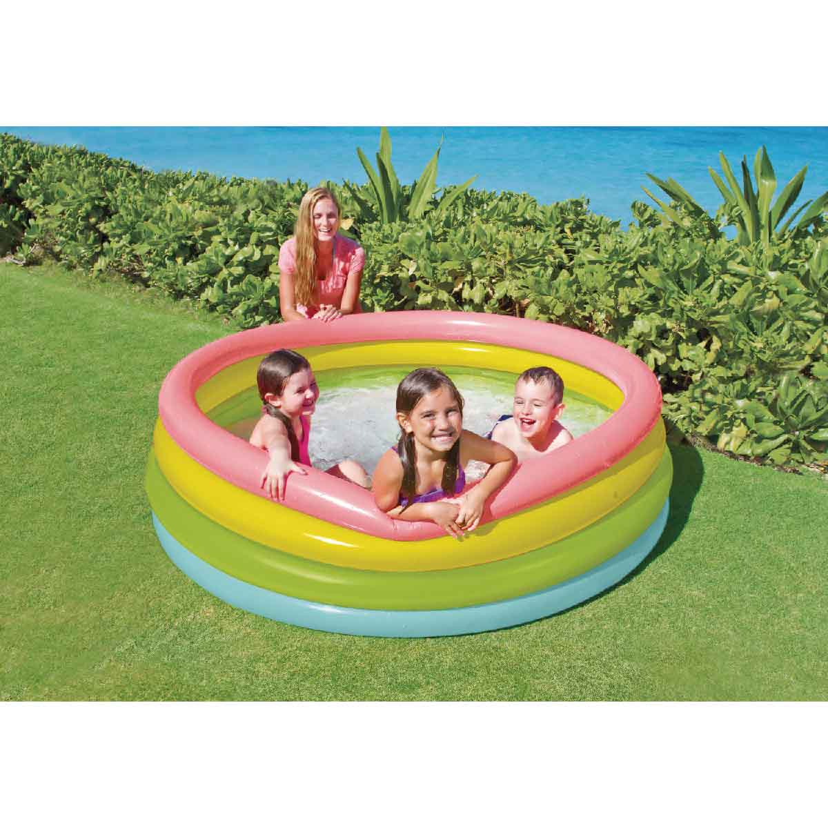 Đồ Chơi Bể Bơi Trẻ Em Nhiều Màu Đường Kính 1.68m INTEX 56441
