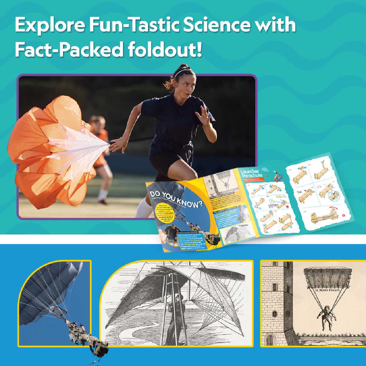 Bệ Phóng Dù Lượn Nat Geo STEAM DS1120h