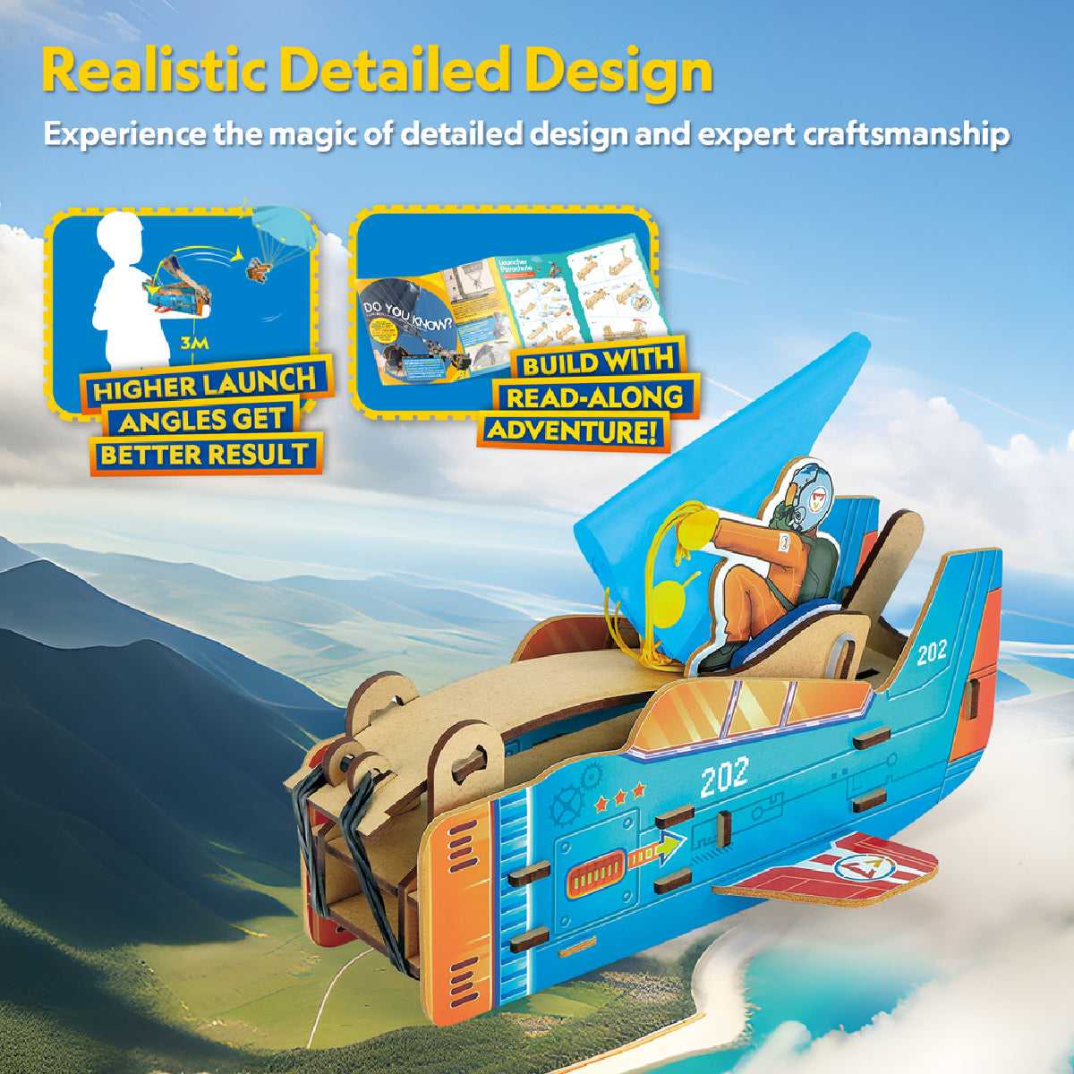 Bệ Phóng Dù Lượn Nat Geo STEAM DS1120h