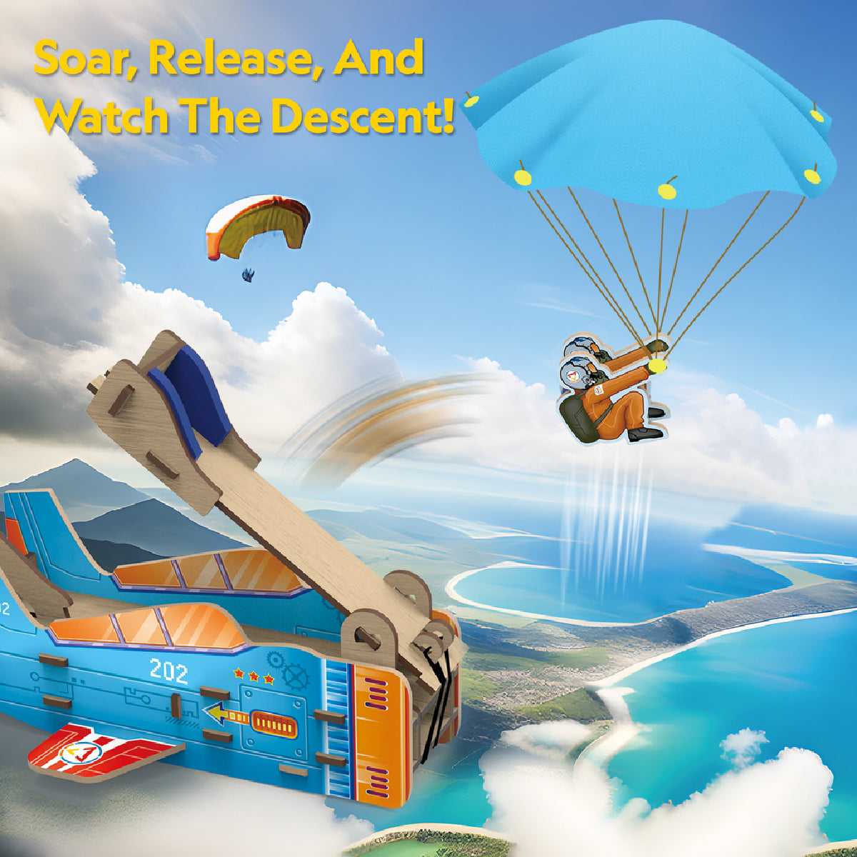 Bệ Phóng Dù Lượn Nat Geo STEAM DS1120h