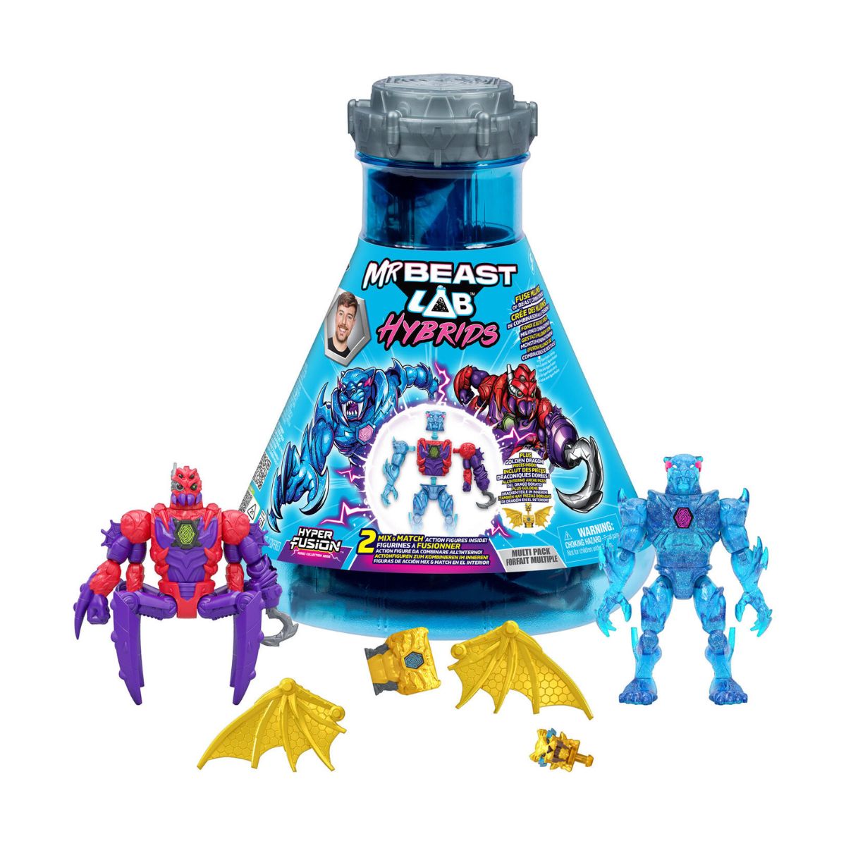 Đồ Chơi Bình Thí Nghiệm Hybrids Wave 1 - 2 Sinh Vật Lai MRBEAST LAB 24903