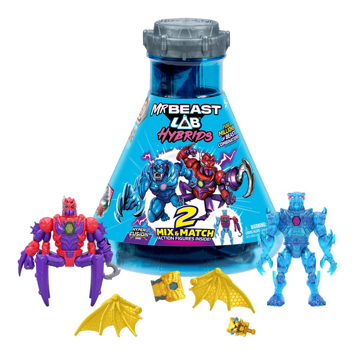 Đồ Chơi Bình Thí Nghiệm Hybrids Wave 1 - 2 Sinh Vật Lai MRBEAST LAB 24903